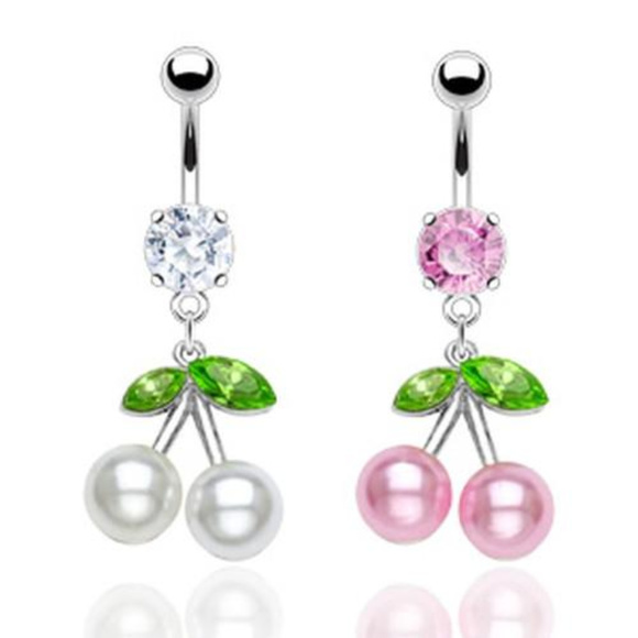 LA Style Jewelry - Cherry Crystal Belly Jewelry